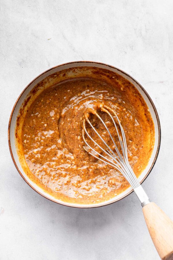 creamy tahini sauce for grilled chicken.