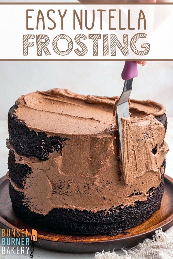 The smoothest, fluffiest Nutella Buttercream Frosting! Quick to whip up and perfect for cakes or cupcakes, this chocolate-hazelnut frosting spreads beautifully and pipes like a dream.