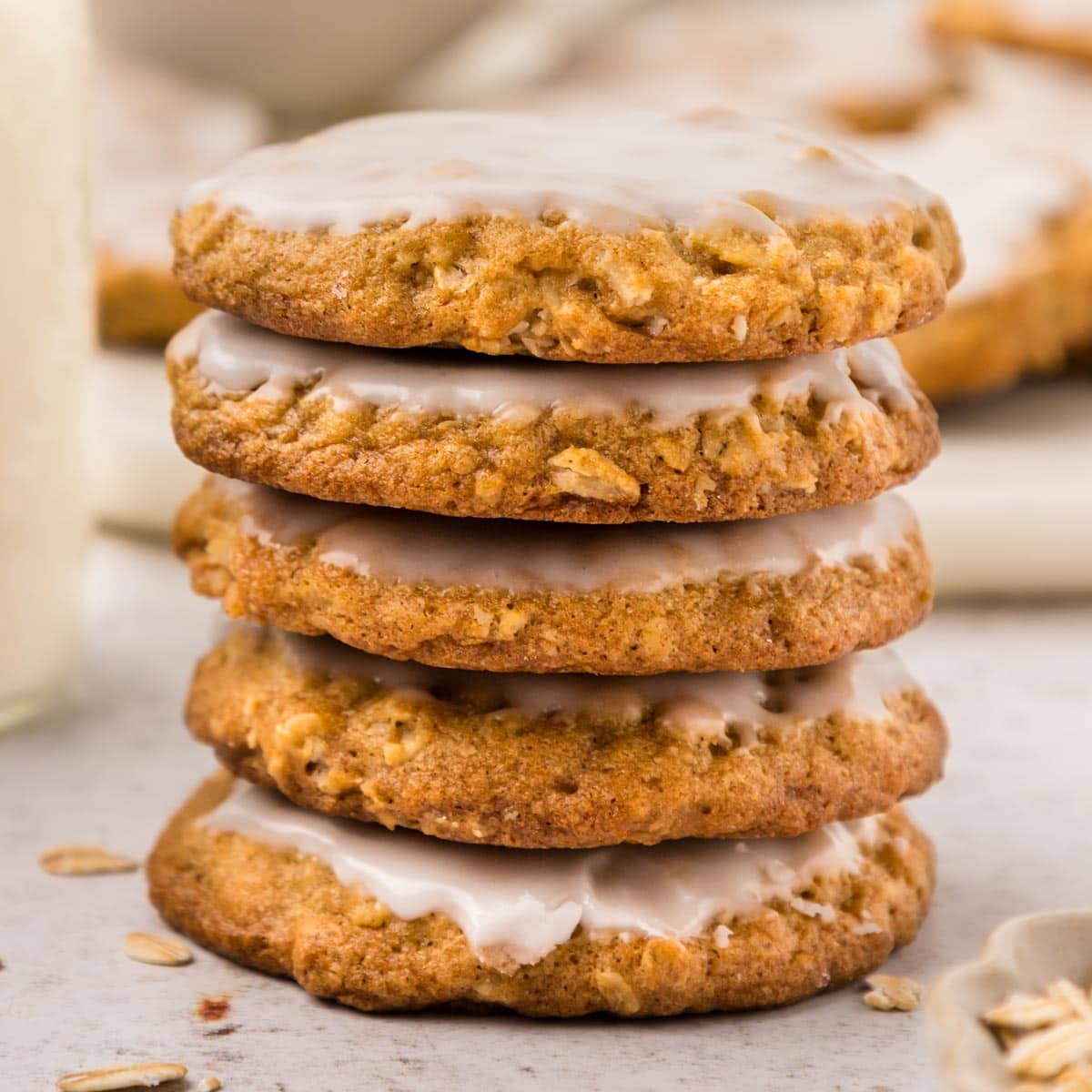 Iced Oatmeal Cookies