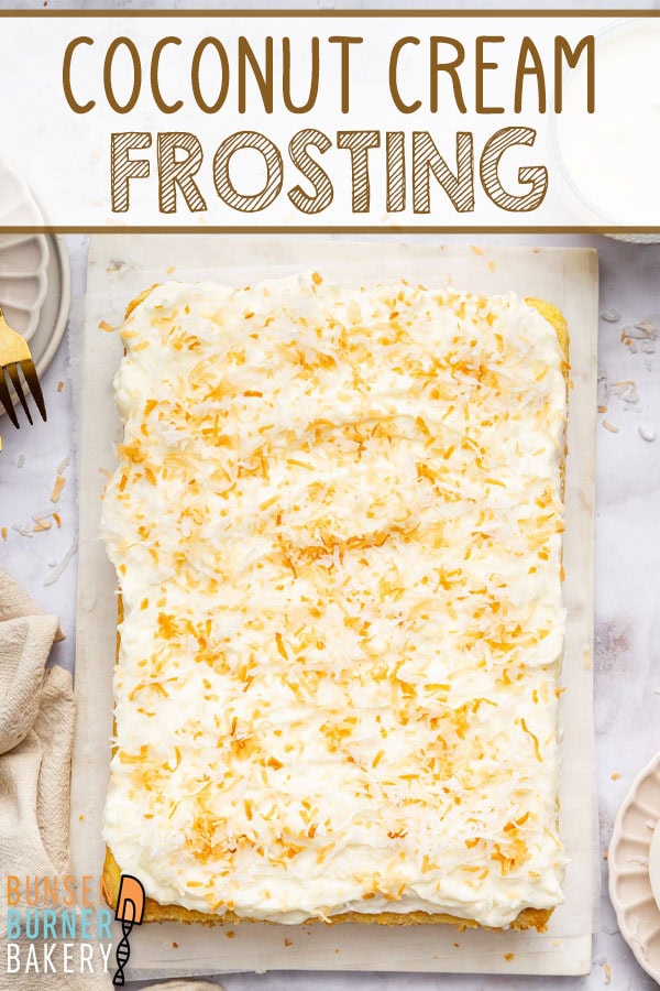 Bring tropical flavor to cakes and cupcakes with Coconut Cream Cheese Frosting. Full-fat coconut milk, cream cheese, and sweetened flakes create a sturdy, spreadable finish.