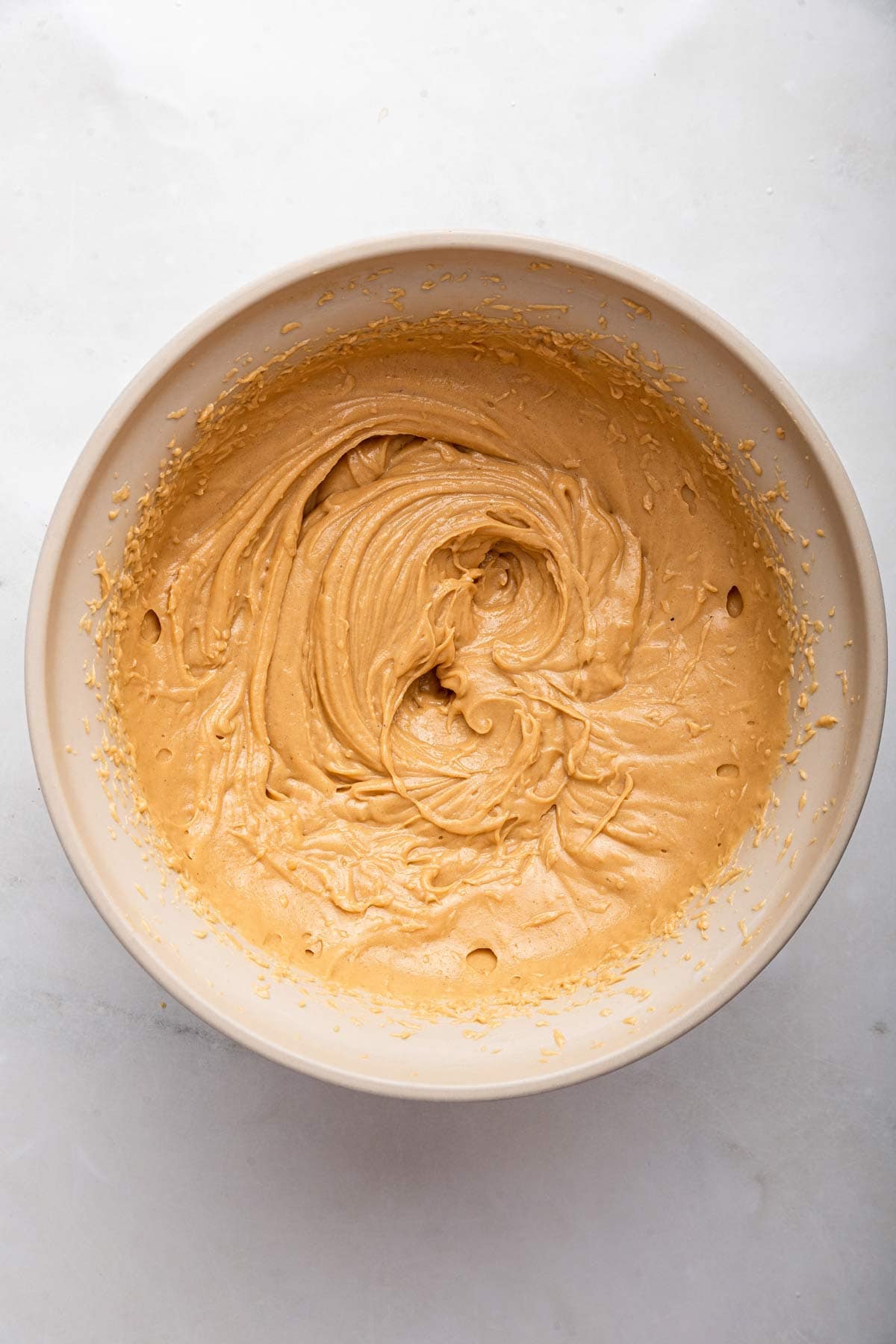 light and fluffy whipped peanut butter frosting.