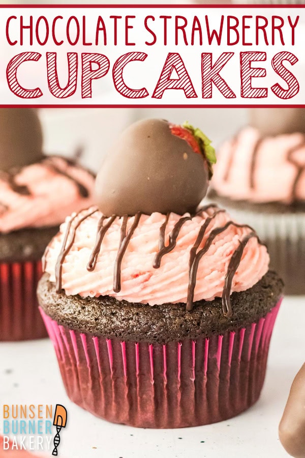 If you love chocolate-covered strawberries, you’ll love these Chocolate Strawberry Cupcakes made with deep chocolate cake and fresh strawberry buttercream, finished with an easy chocolate ganache.