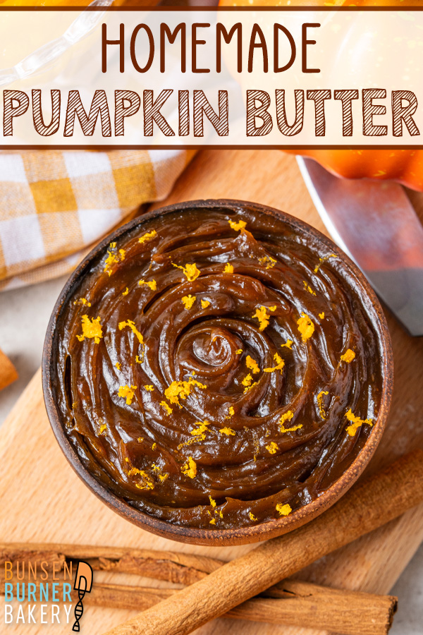 Easy homemade Pumpkin Butter gives you all the cozy pumpkin pie flavor in a spoonable, spreadable form. Keep a jar in the fridge for pancakes, waffles, oatmeal, toast, and everything in between.